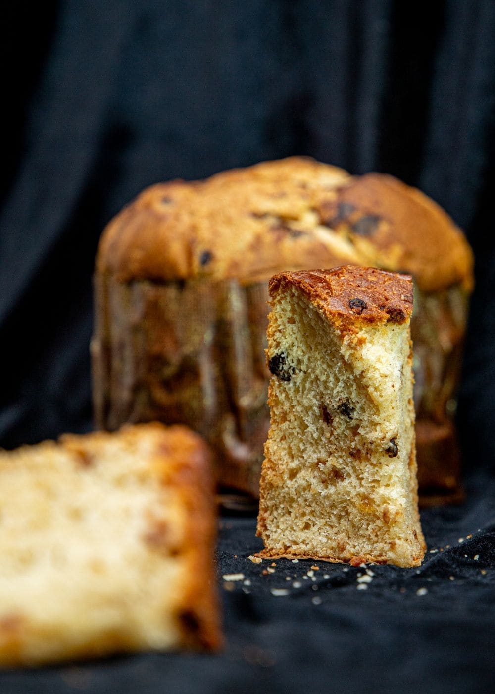 Fetta di panettone artigianale