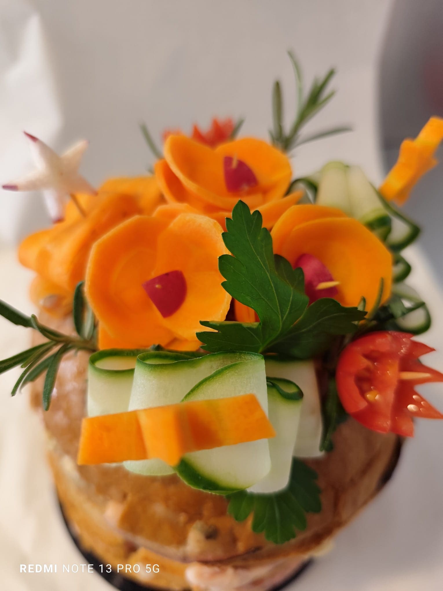 Guarnizione di verdure per buffet salato